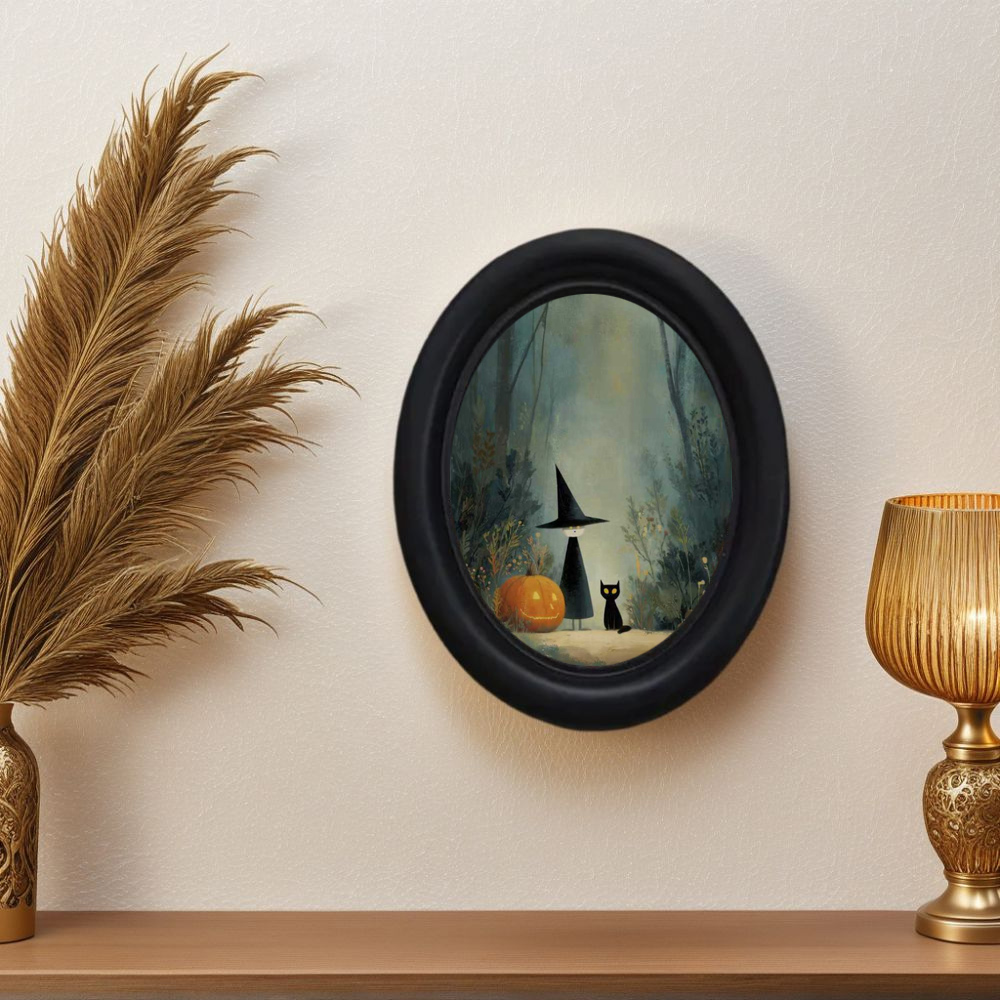 Home Decor Etsy - A 3D Vintage Halloween Witch and