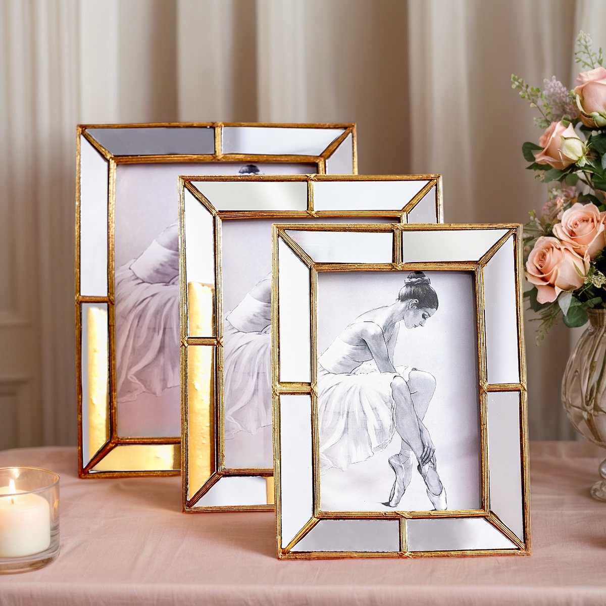 Bamboo Photo Frame - 1PC, A Photo Frame with a