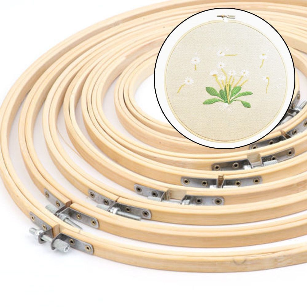 Bamboo Photo Frame - 8/10/13/15/18/30cm DIY Needlecraft Cross Stitch Machine