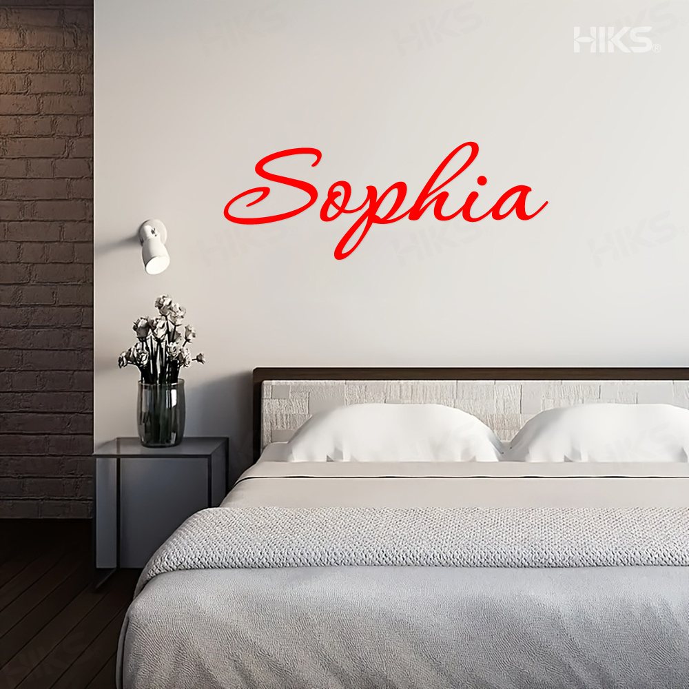 1PC Custom Name Wall Decal Per - Home Decor Wall Stickers ulasan dan harga