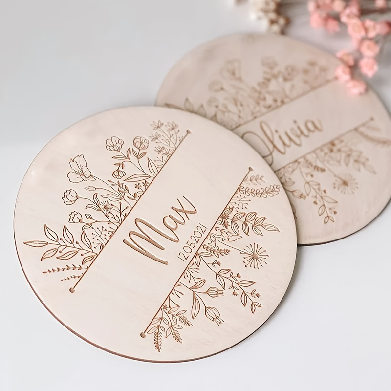 Personalized Floral Engraved N - Home Decor Inspo ulasan dan harga