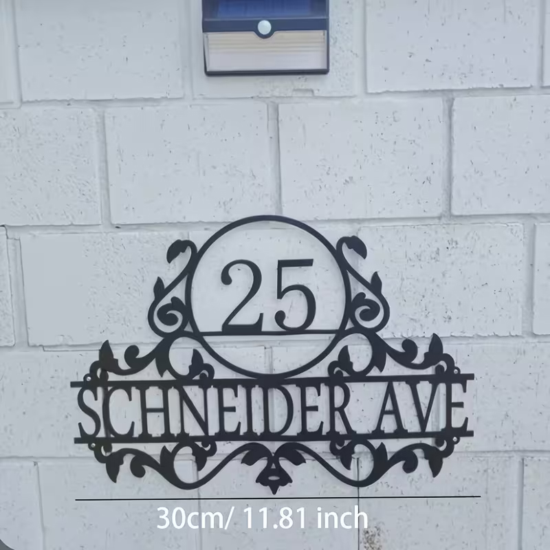 Custom Metal House Number & St - Home Decor Inspo ulasan dan harga