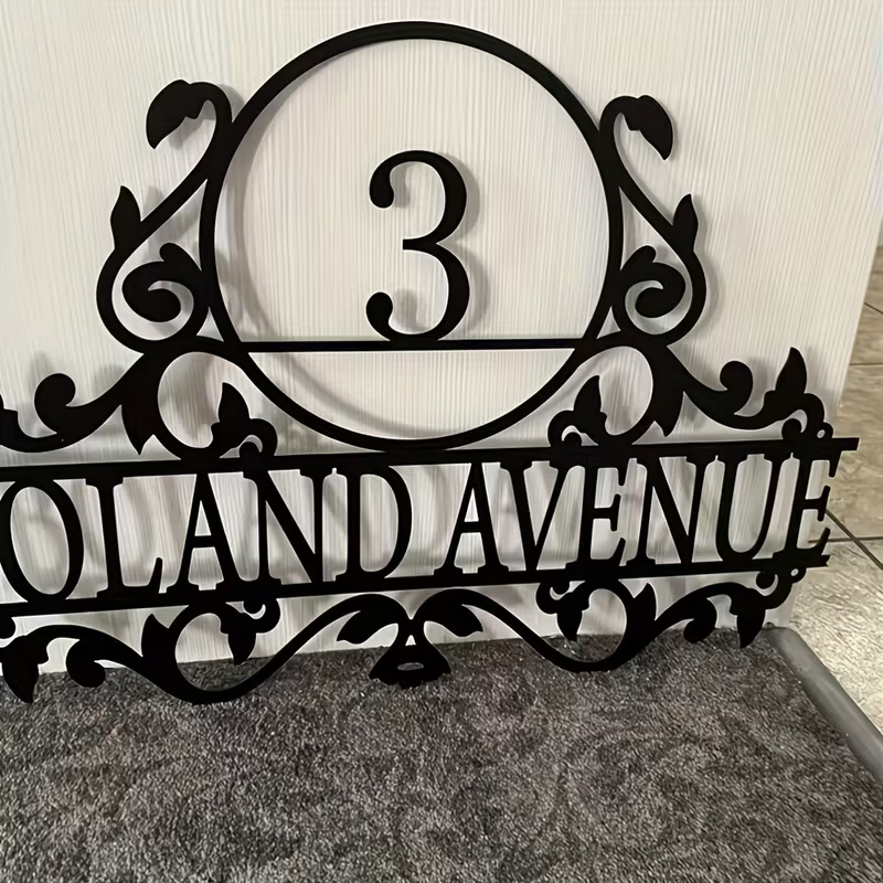 Custom Metal House Number & St - Home Decor Inspo ulasan dan harga