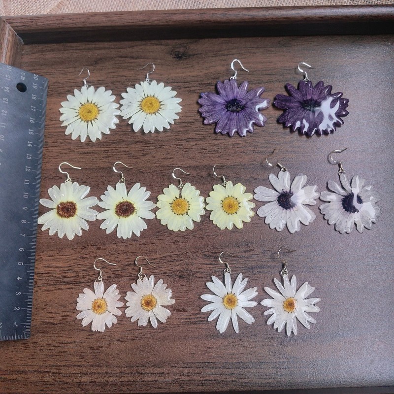 Cute Plant Series Earrings Han - Dried Flower Bouquet ulasan dan harga
