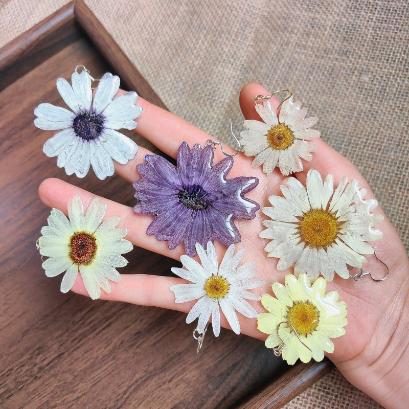 Cute Plant Series Earrings Han - Dried Flower Bouquet ulasan dan harga