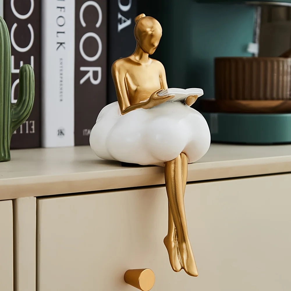 Cloud Girl Sculpture Abstract  - Home Decor Y2K ulasan dan harga