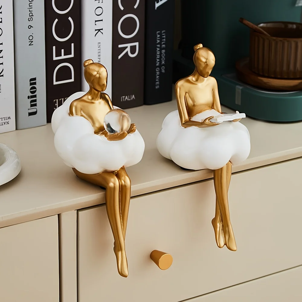 Cloud Girl Sculpture Abstract  - Home Decor Y2K ulasan dan harga