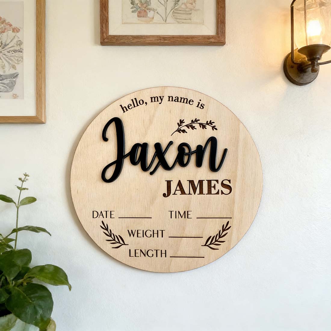 1Pc Custom Baby Announcement S - Home Decor Pinterest ulasan dan harga