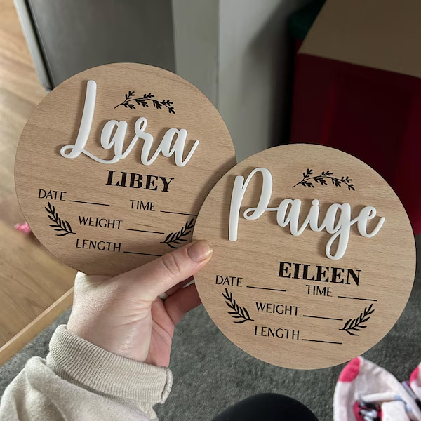 1Pc Custom Baby Announcement S - Home Decor Pinterest ulasan dan harga