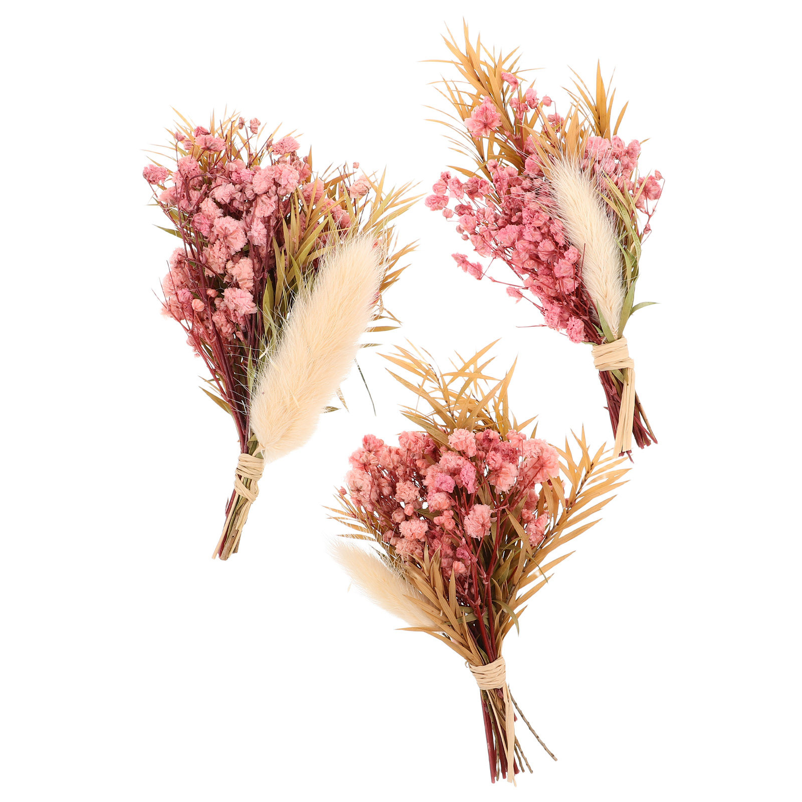 3Pcs Mini Dried Floral Bouquet - Dried Flower Bouquet ulasan dan harga
