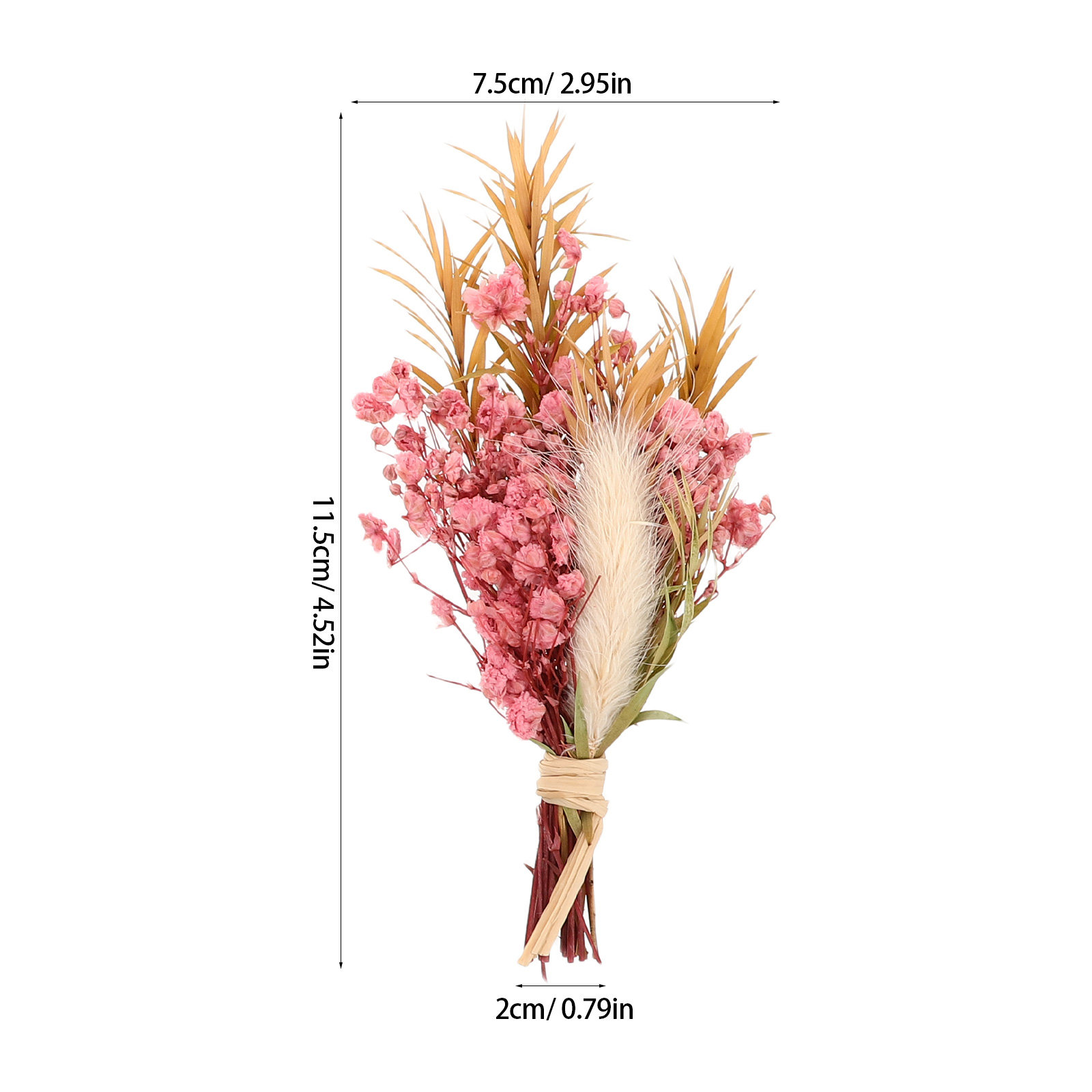 3Pcs Mini Dried Floral Bouquet - Dried Flower Bouquet ulasan dan harga