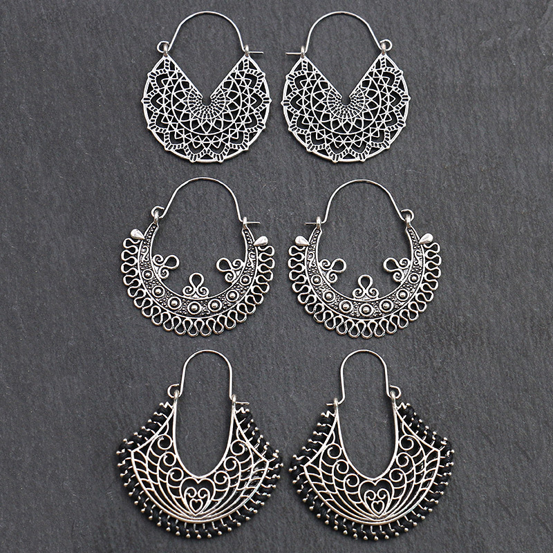 Antique Sliver-Plated Hollow A - Boho Wind Chimes ulasan dan harga