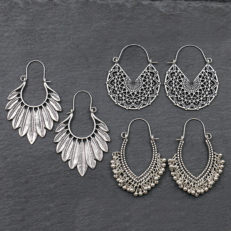 Antique Sliver-Plated Hollow A - Boho Wind Chimes ulasan dan harga