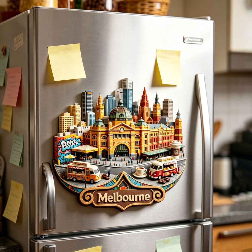 Melbourne Metal Refrigerator M - Home Decor Melbourne ulasan dan harga
