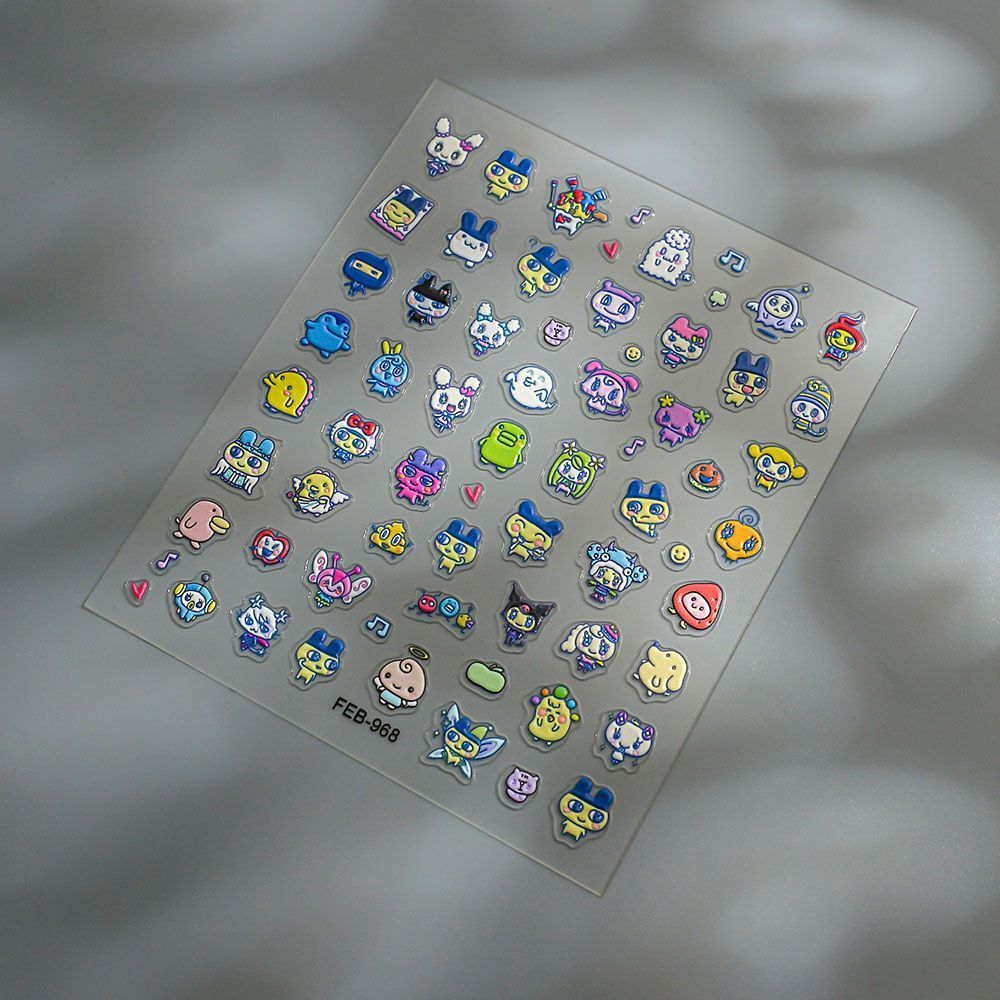 Tamagotchi Cartoon 3D Embossed - Home Decor Etsy ulasan dan harga
