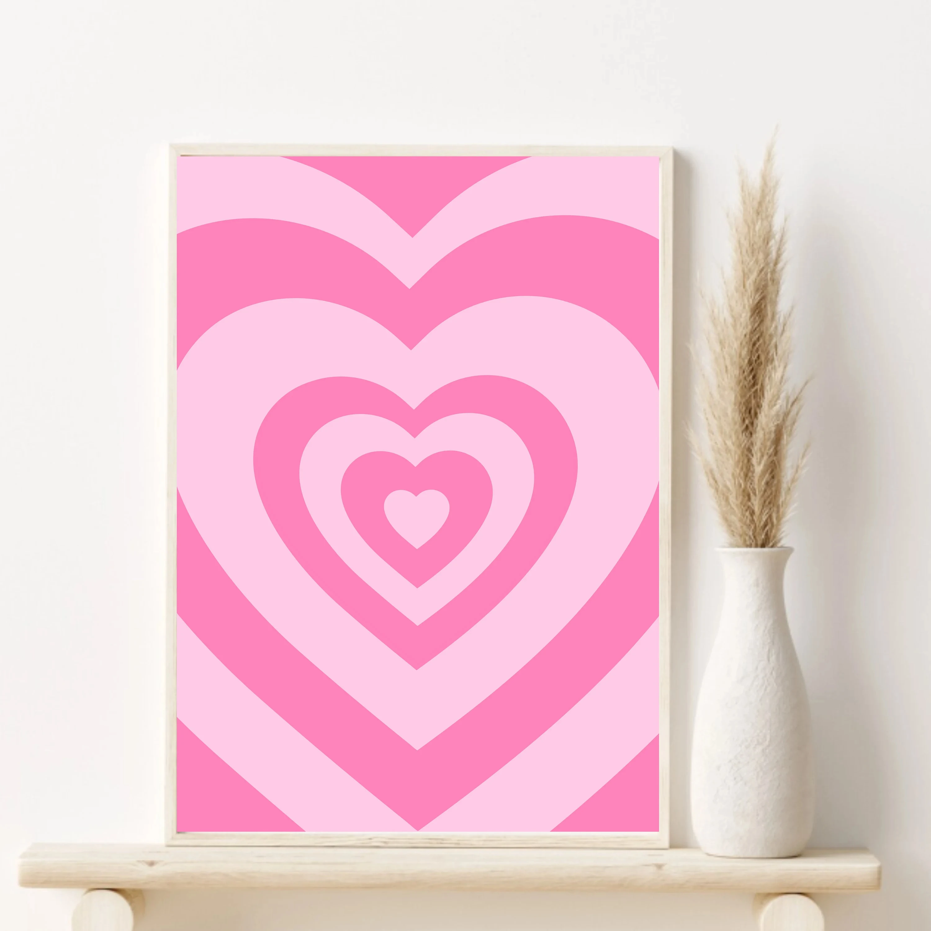 1pc Canvas painting  Pink Mati - Home Decor Y2K ulasan dan harga