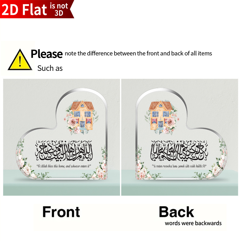 CIFBUY Acrylic Plaque 2D Flat  - Home Decor In ulasan dan harga