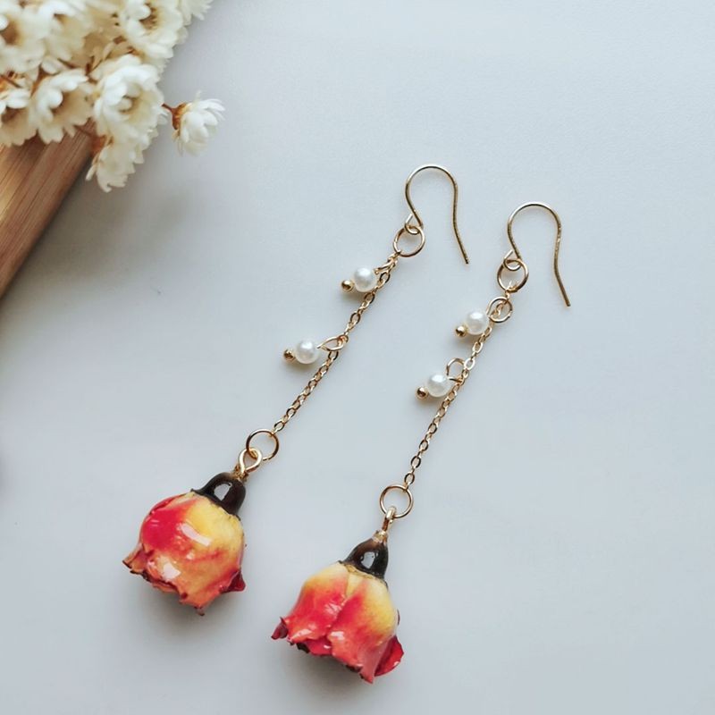 Elegant Immortal Rose Pearl Ta - Dried Flower Bouquet ulasan dan harga