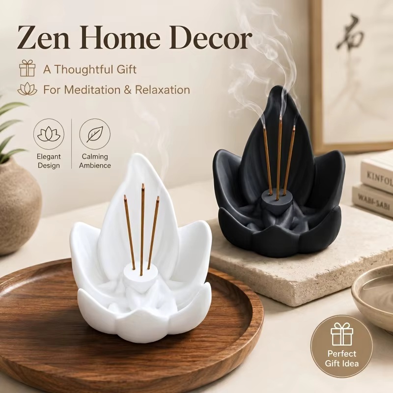 Zen Chinese Style Lotus Incens - Incense Stick Holder ulasan dan harga