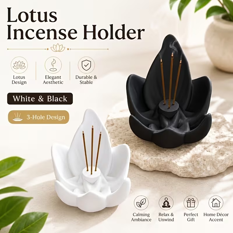 Zen Chinese Style Lotus Incens - Incense Stick Holder ulasan dan harga