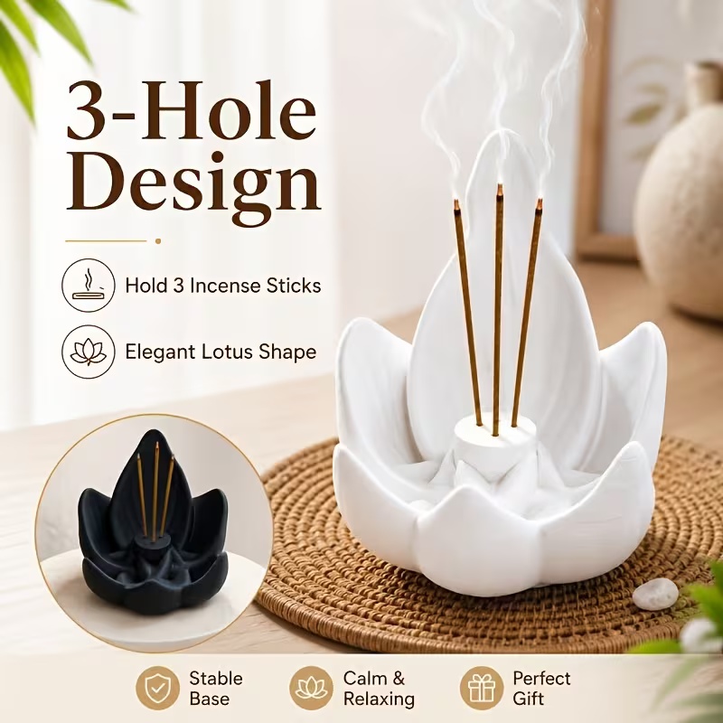 Zen Chinese Style Lotus Incens - Incense Stick Holder ulasan dan harga
