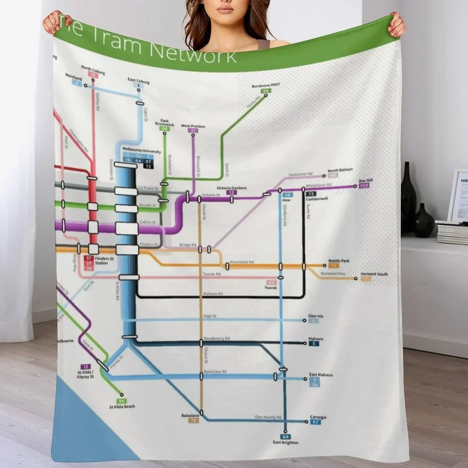 Melbourne Tram Network Map Thr - Home Decor Melbourne ulasan dan harga