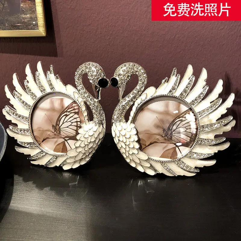 A Swan European Style Diamond  - Bamboo Photo Frame ulasan dan harga