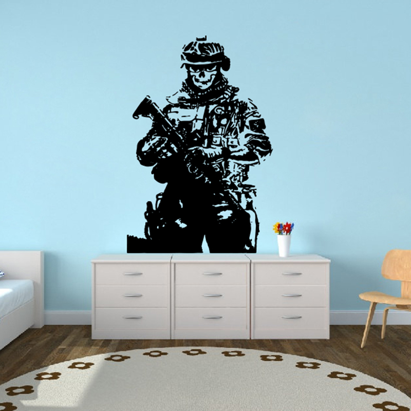 Solider Sniper Skull War Wall  - Home Decor Y2K ulasan dan harga
