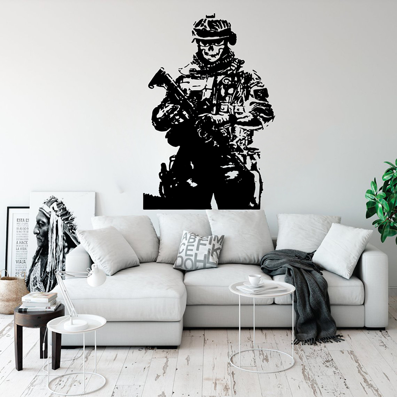 Solider Sniper Skull War Wall  - Home Decor Y2K ulasan dan harga