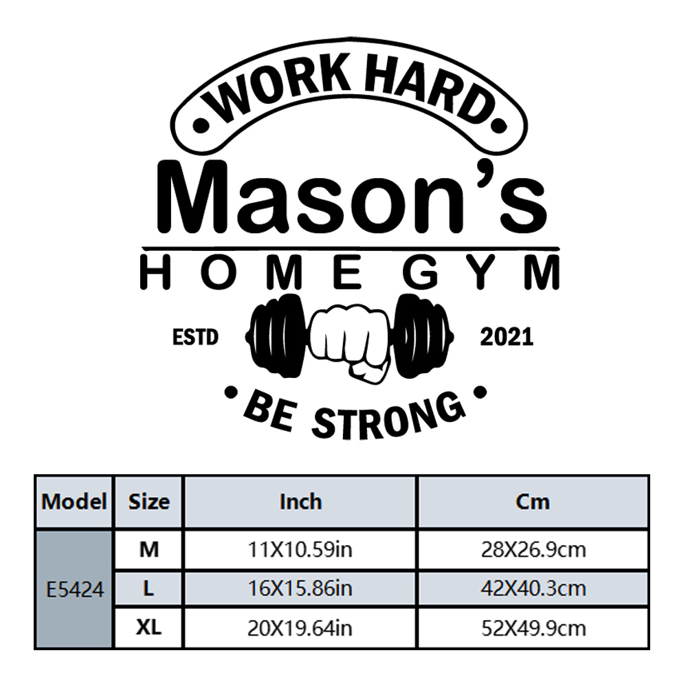 1PC Hot Sale Fitness Custom Na - Home Decor Wall Stickers ulasan dan harga