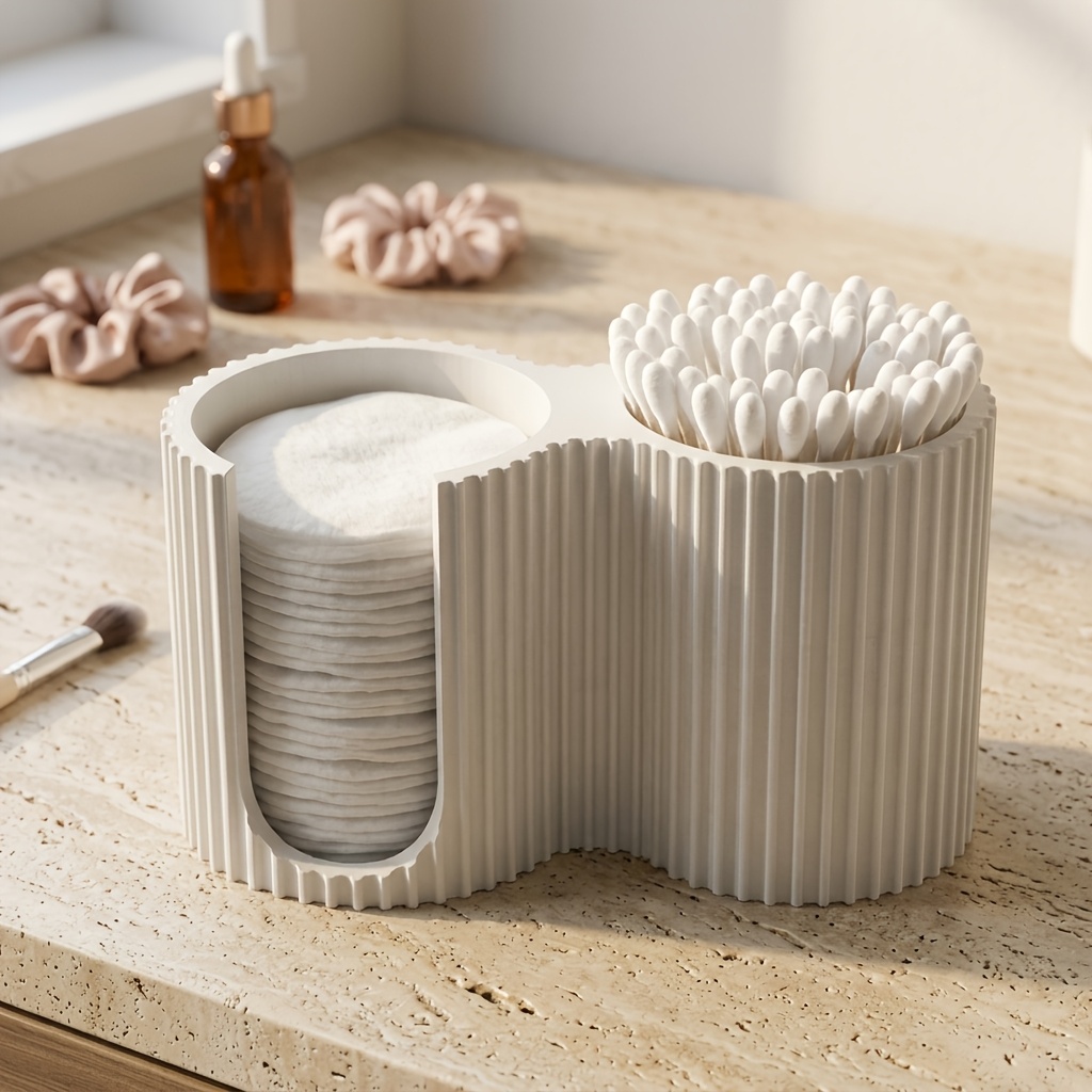 Minimalist Striped Cosmetic Or - Vanity Home Decor ulasan dan harga