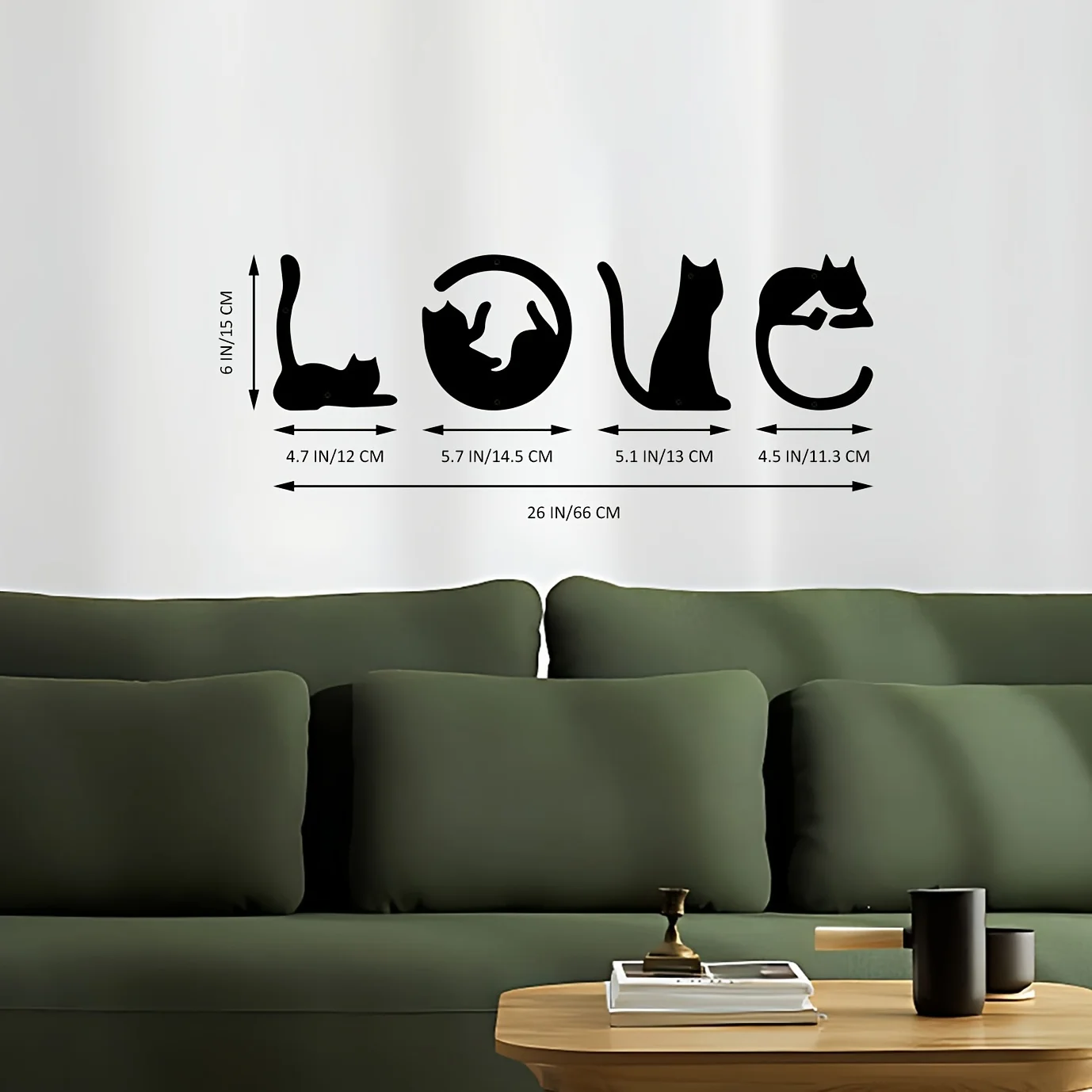 HelloYoung 4pcs/set Cute Cat M - Home Decor Y2K ulasan dan harga