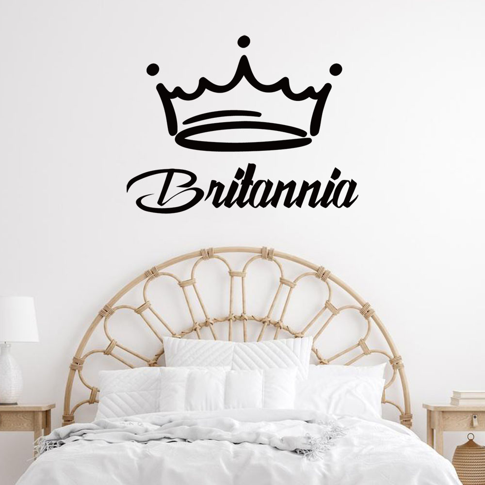 1PC Fashion Crown Customized N - Home Decor Wall Stickers ulasan dan harga