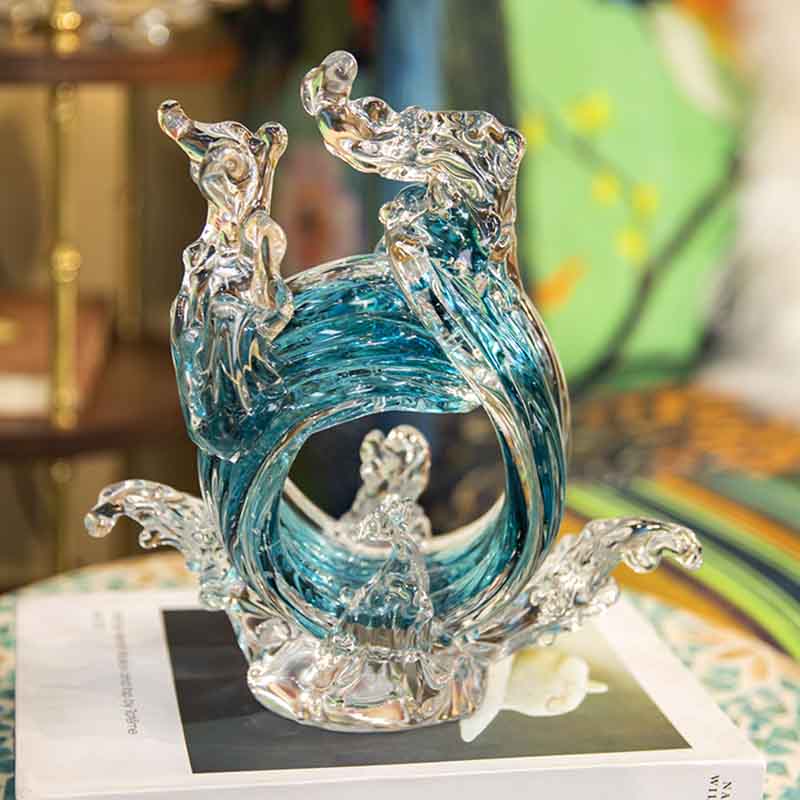 Luxury Glass Crafts Abstract S - Home Decor Y2K ulasan dan harga