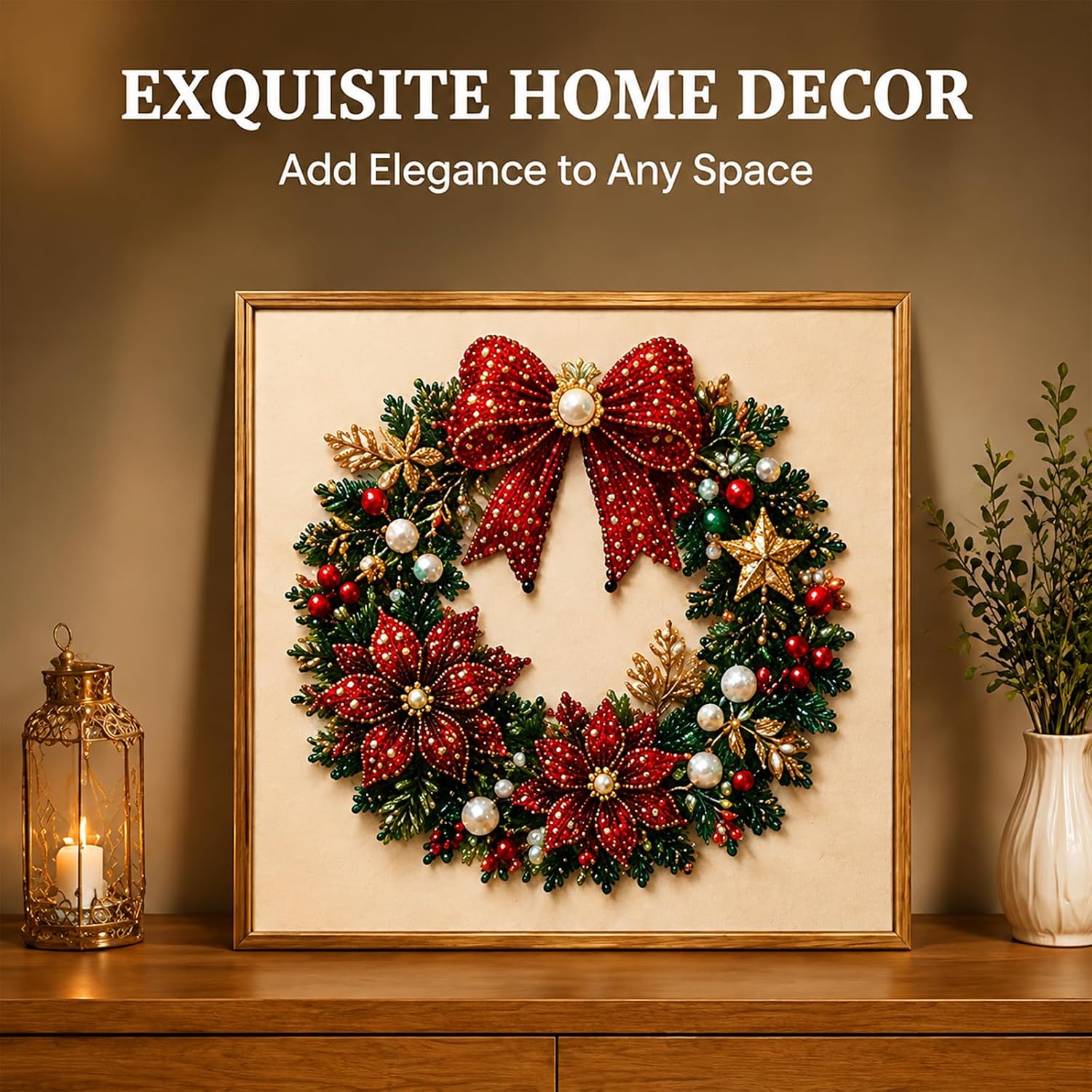 DIY Christmas Pearl Diamond Pa - Home Decor Etsy ulasan dan harga