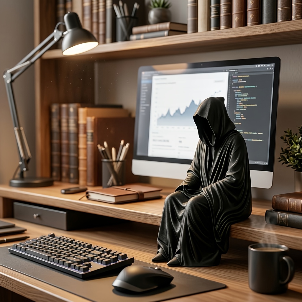 3D Printed Grim Reaper Bookend - Aesthetic Bookend ulasan dan harga