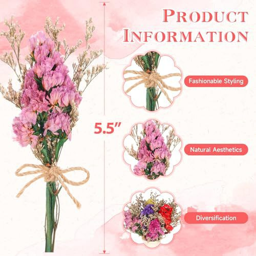 Mini Dried Flower Bouquet Natu - Dried Flower Bouquet ulasan dan harga