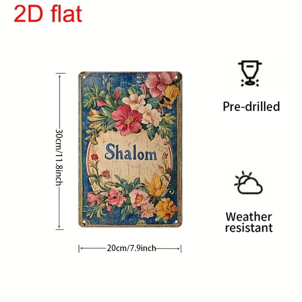 CIFBUY Vintage Floral Shalom A - Home Decor Vintage ulasan dan harga