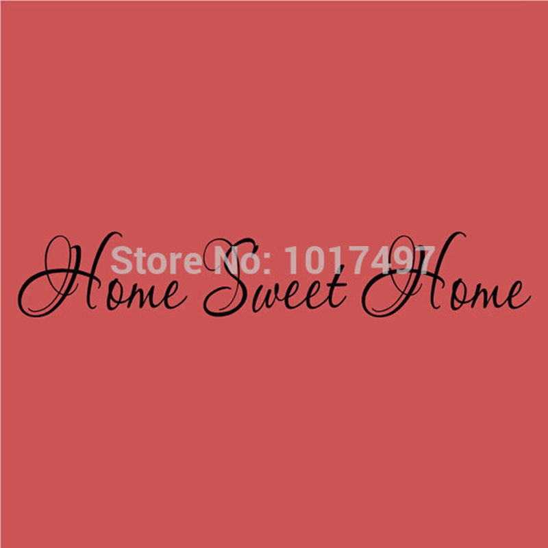 Sweet Home Quote Wall Stickers - Home Decor Y2K ulasan dan harga