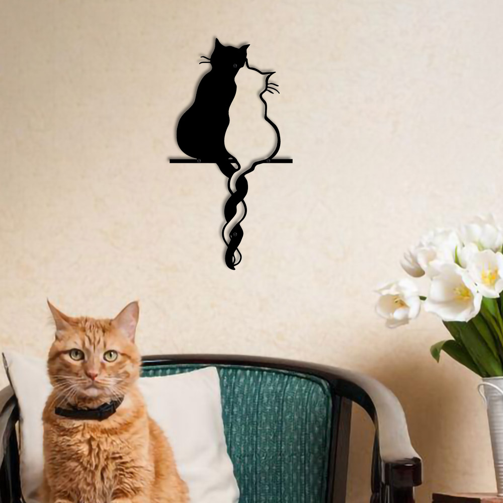 Metal Lovers Cat Wall Art Hang - Home Decor Y2K ulasan dan harga
