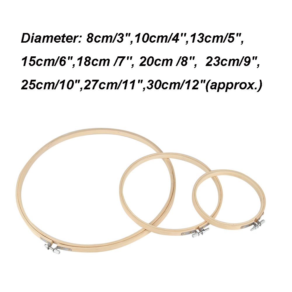 8/10/13/15/18/30cm DIY Needlec - Bamboo Photo Frame ulasan dan harga