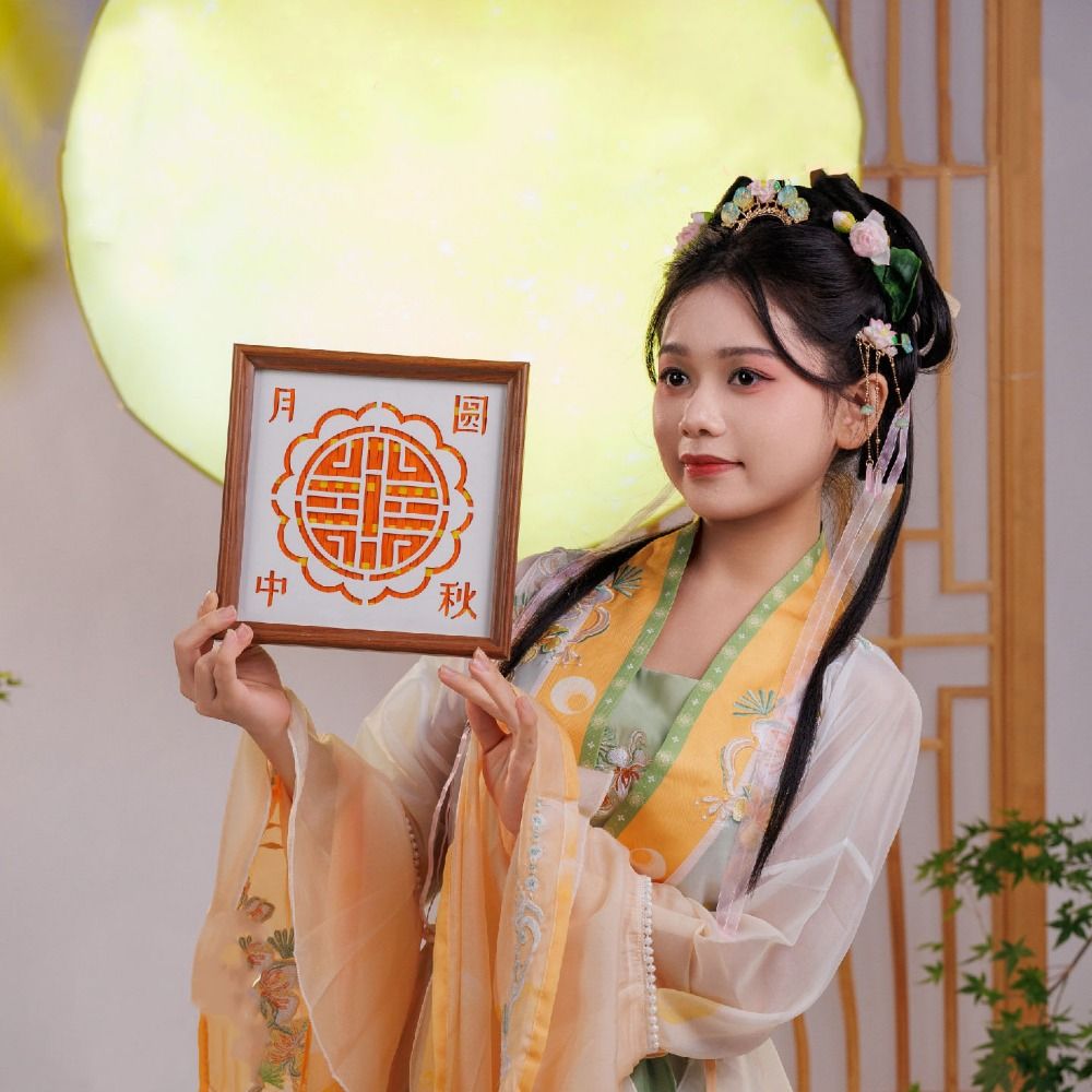 Retro Mid-Autumn Festival Gift - Bamboo Photo Frame ulasan dan harga