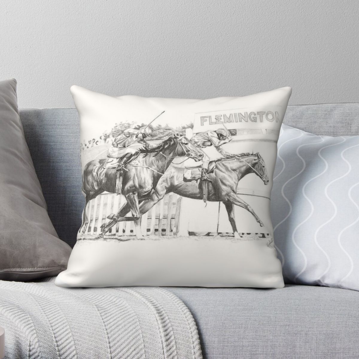 Melbourne Cup Dressage Pillowc - Home Decor Melbourne ulasan dan harga