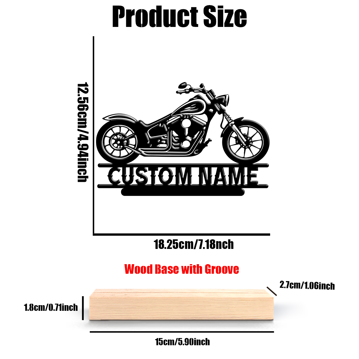 1Pc Csutom Name Road Motorbike - Home Decor Inspo ulasan dan harga