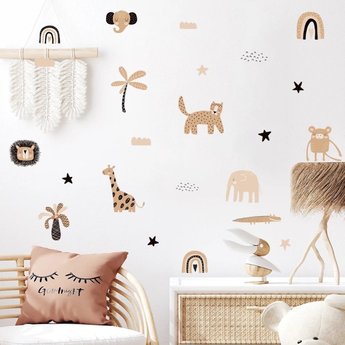 Boho Cartoon Rainbows Star Cut - Home Decor Y2K ulasan dan harga
