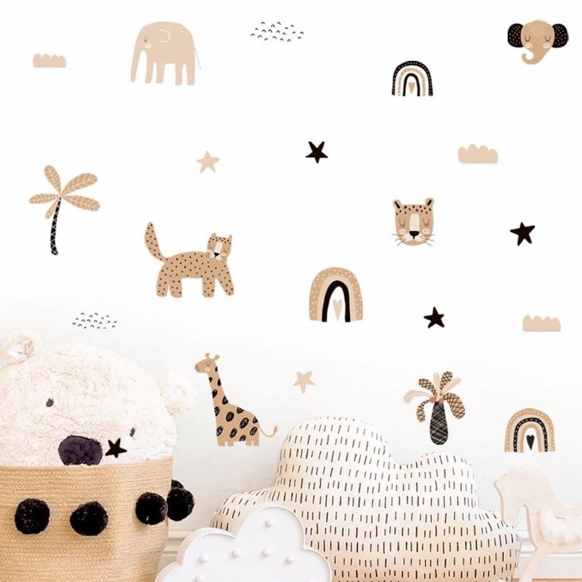 Boho Cartoon Rainbows Star Cut - Home Decor Y2K ulasan dan harga